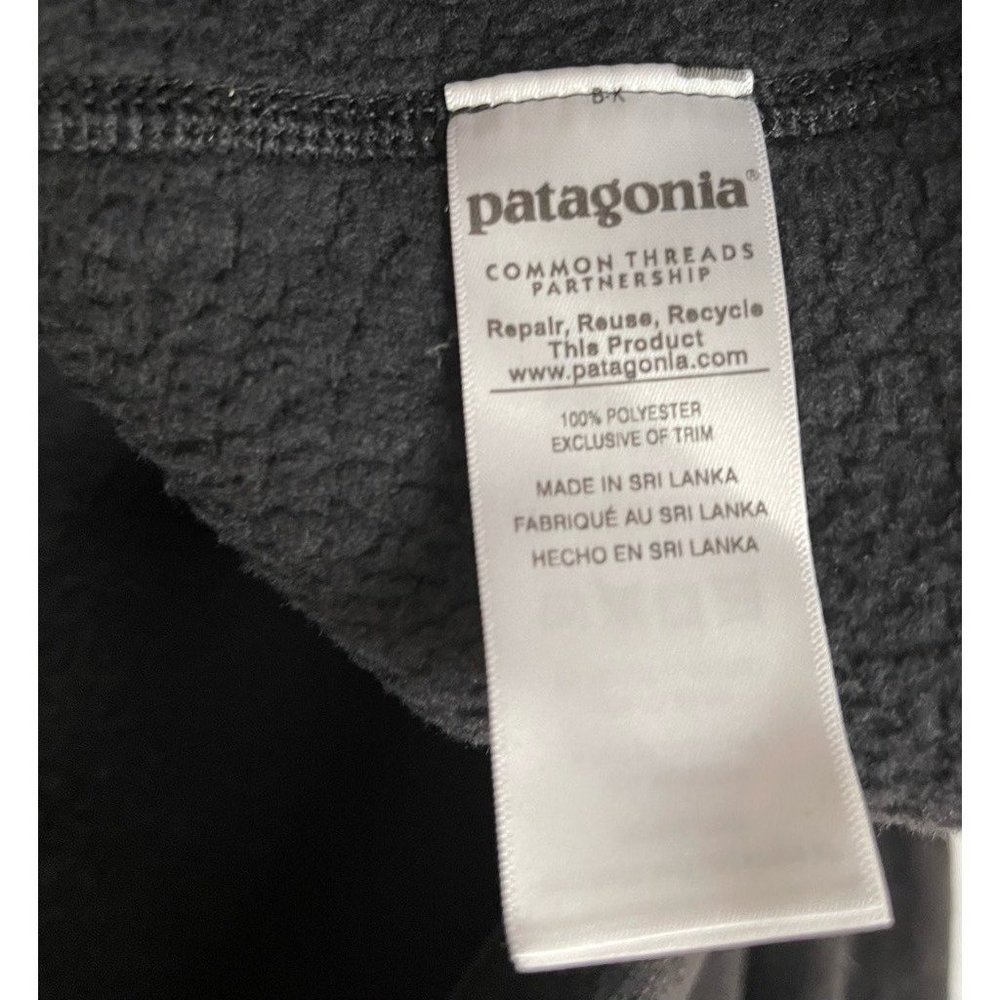 Patagonia Jacket Mens L Better Sweater Solid Black Mock Neck Full Zip - Picture 5 of 6